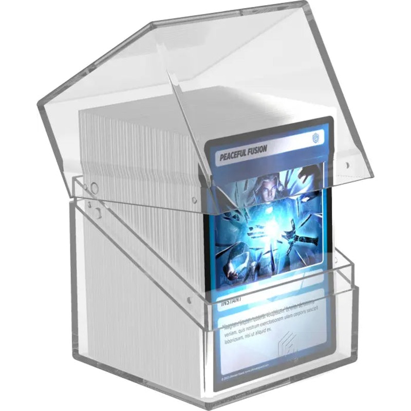 Ultimate Guard Boulder Deck Box – Clear Transparent (100+)