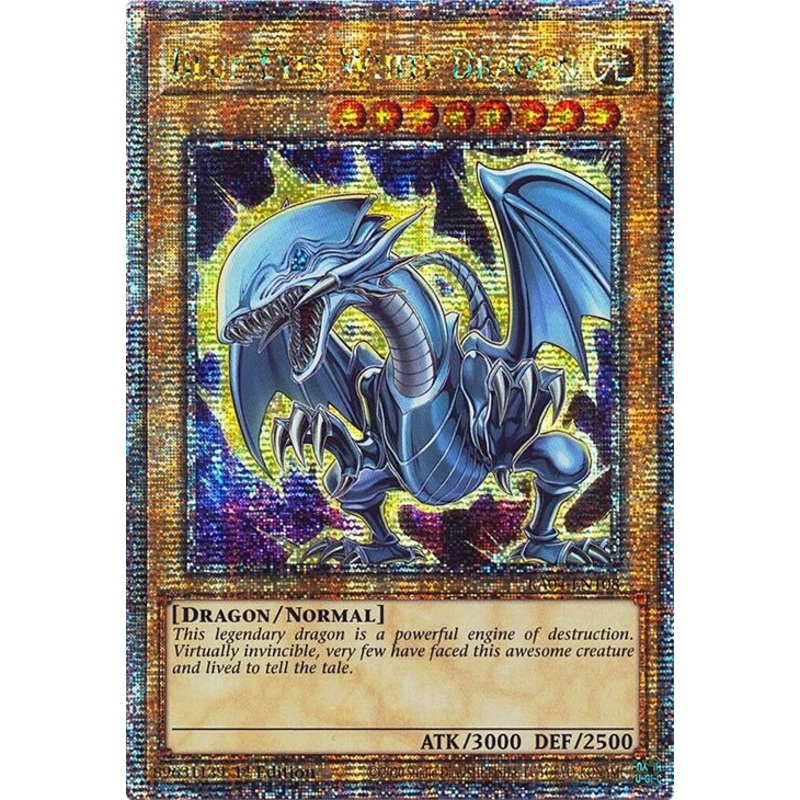Blue-Eyes White Dragon (7th Art) [RA04-EN108] Quarter Century Secret Rare