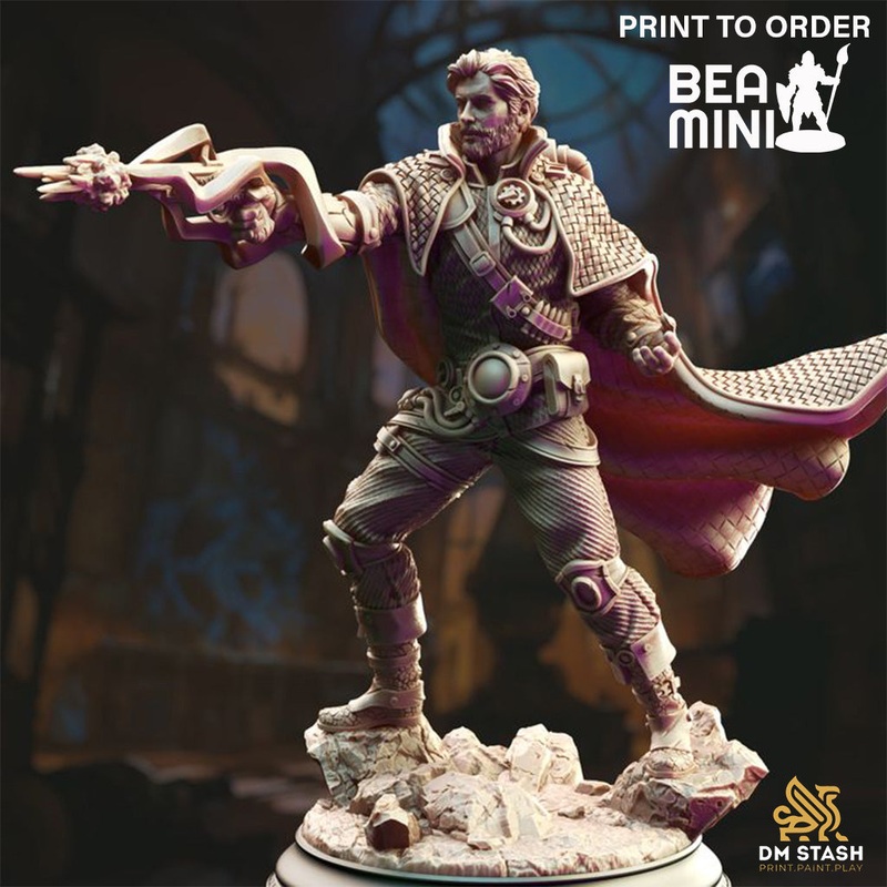 Darian Jaegar – Human Artificer | BeaMini Print to Order Miniature