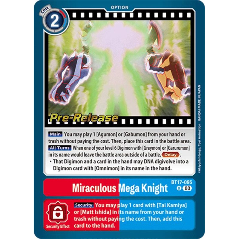 Miraculous Mega Knight [BT17-095] [Secret Crisis Pre-Release Cards]
