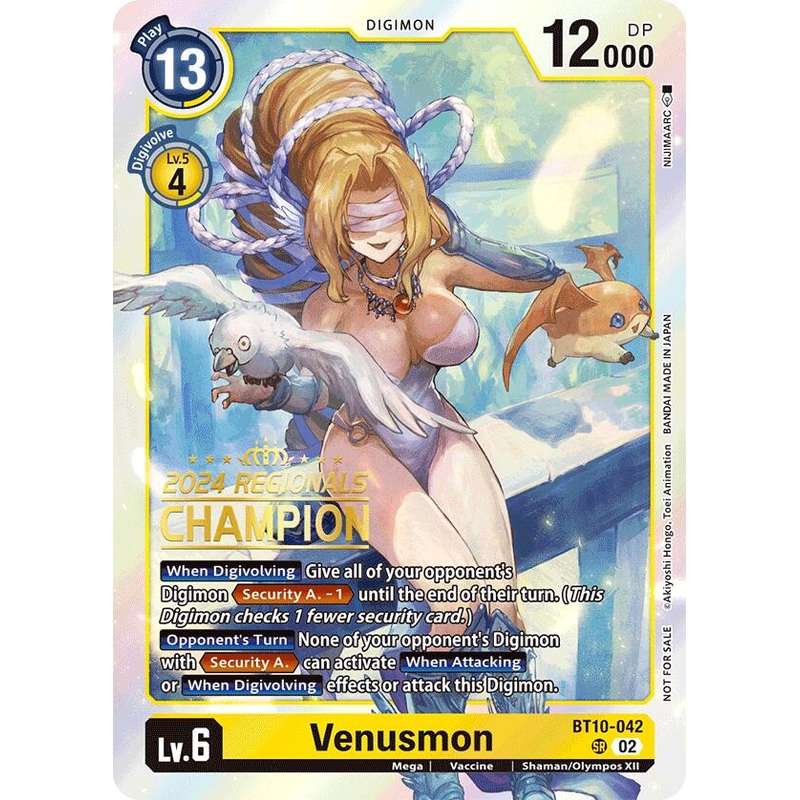 Venusmon [BT10-042] (2024 Regionals Champion) [Xros Encounter]