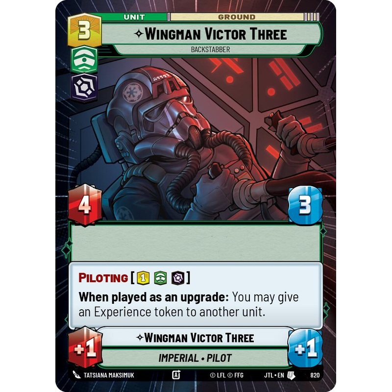 Wingman Victor Three – Backstabber (820) (Hyperspace Foil) (820) [Jump to Lightspeed]