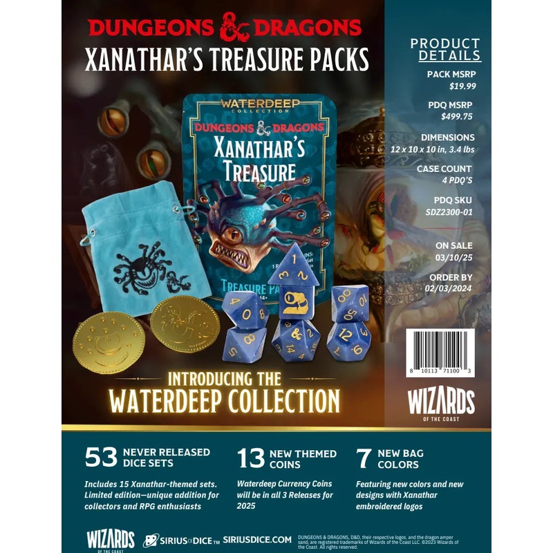 Xanathar’s Treasure Pack Dice Sets
