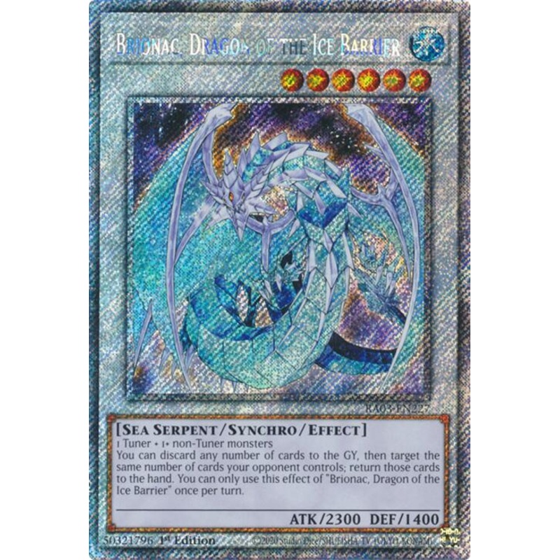 Brionac, Dragon of the Ice Barrier (Platinum Secret Rare) [RA03-EN227] Platinum Secret Rare