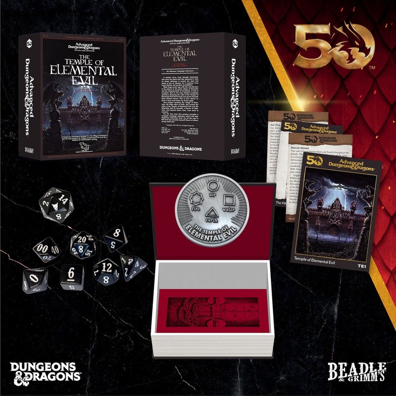 Beadle & Grimm’s The Temple of Elemental Evil Dice & Accessories Set (D&D 50th Anniversary Release)