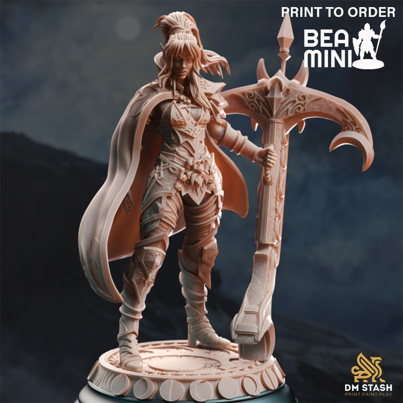 Drow Moonlight Ranger – Exrin Nvata | BeaMini Print to Order Miniatures