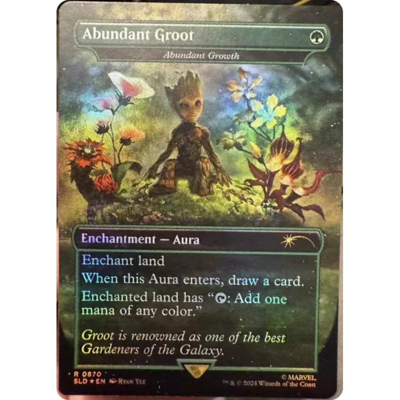 Abundant Groot – Abundant Growth (Rainbow Foil) [Secret Lair Drop Series]