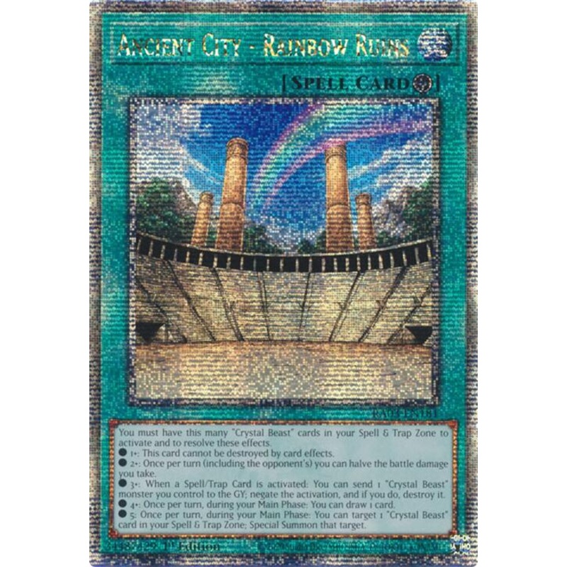 Ancient City – Rainbow Ruins (Quarter Century Secret Rare) [RA03-EN181] Quarter Century Secret Rare