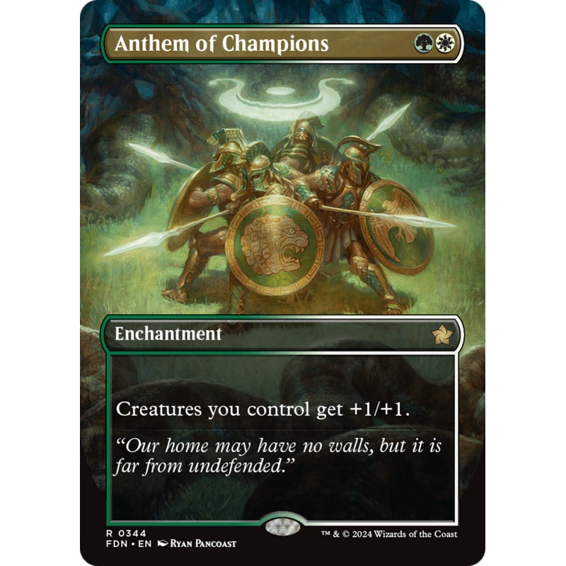 Anthem of Champions (Borderless) [Foundations]