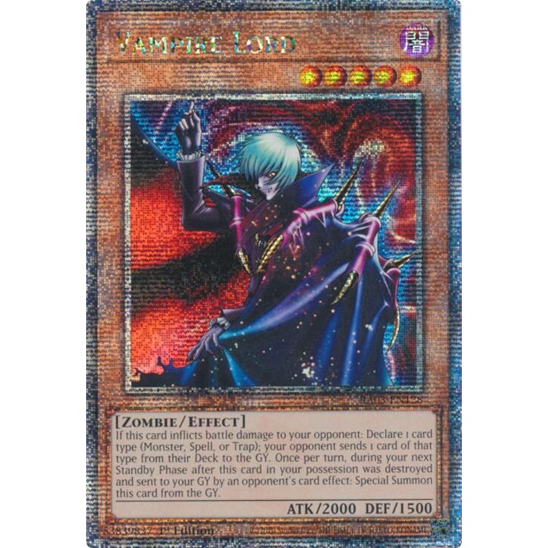 Vampire Lord (Quarter Century Secret Rare) [RA03-EN128] Quarter Century Secret Rare