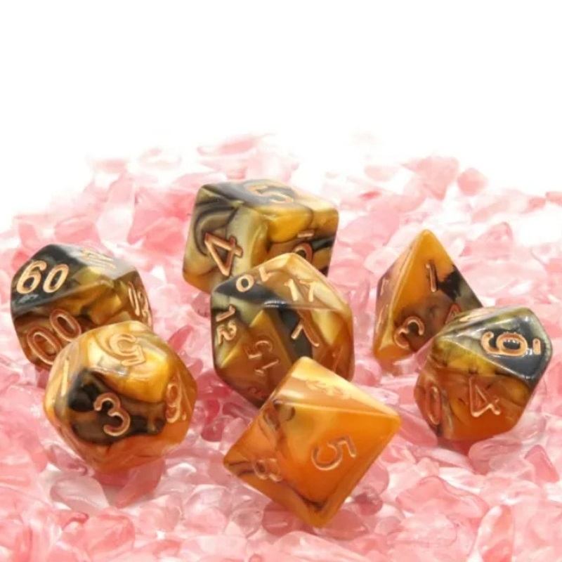 Brand New Day – 7 Piece Polyhedral Dice Set + Dice Bag