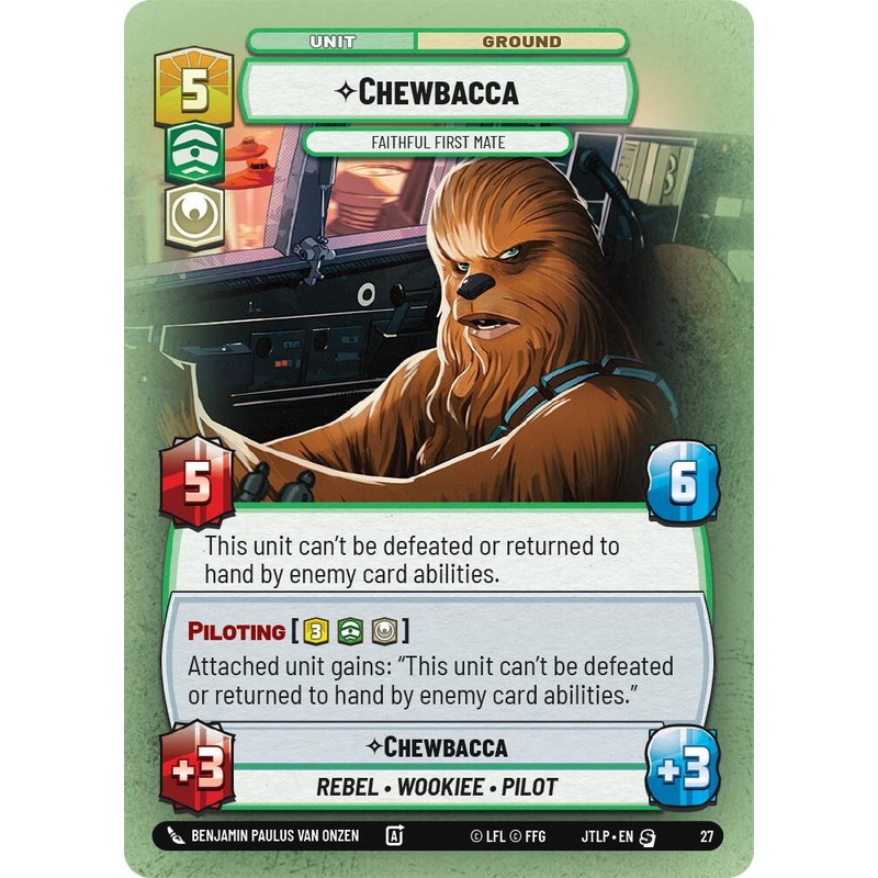 Chewbacca – Faithful First Mate (Foil) (27) [Jump to Lightspeed: Weekly Play]
