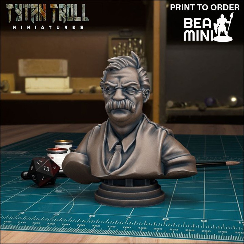 Curse Of Strahd – Arik Lorensky Bust | BeaMini Print to Order Miniatures