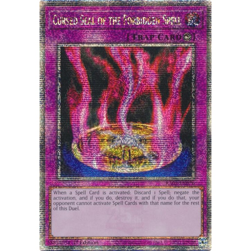 Cursed Seal of the Forbidden Spell (Quarter Century Secret Rare) [RA03-EN076] Quarter Century Secret Rare