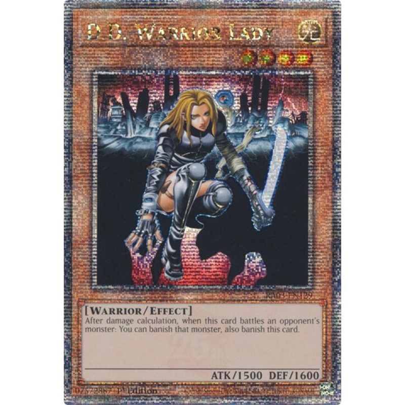 D.D. Warrior Lady (Quarter Century Secret Rare) [RA03-EN129] Quarter Century Secret Rare
