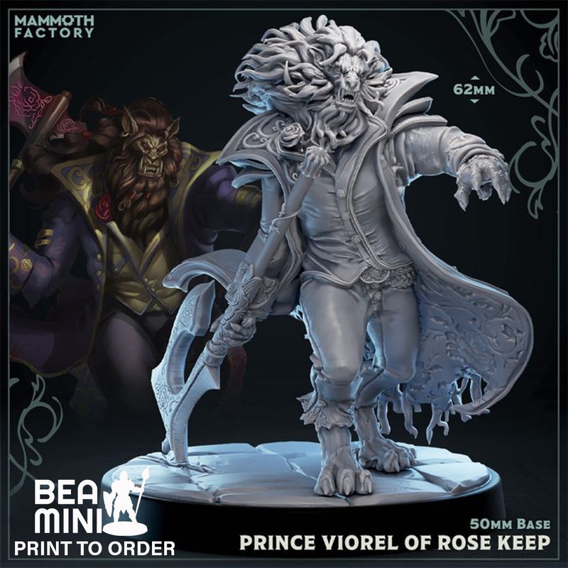 Prince Viorel of Rose Keep | BeaMini Print to Order Miniatures