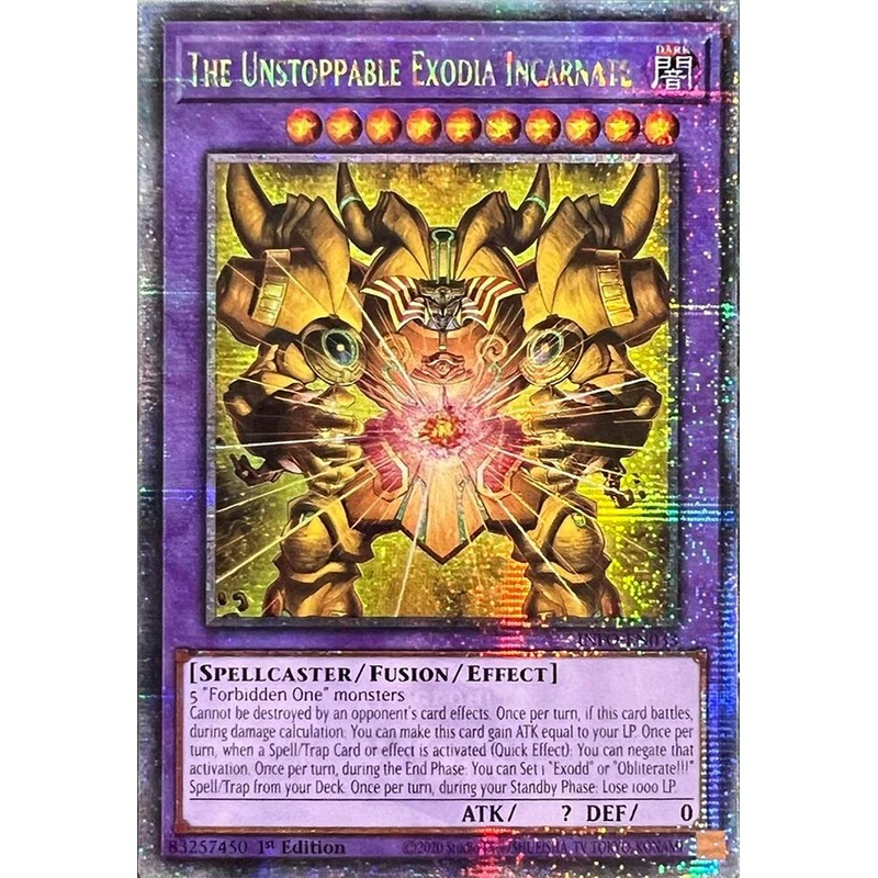 The Unstoppable Exodia Incarnate (Quarter Century Secret Rare) [INFO-EN033] Quarter Century Secret Rare
