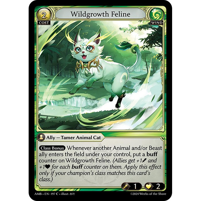 Wildgrowth Feline (197) [Mortal Ambition]