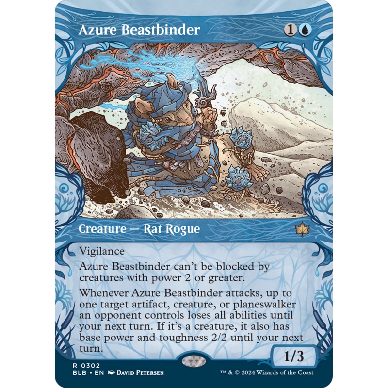 Azure Beastbinder (Showcase) [Bloomburrow]
