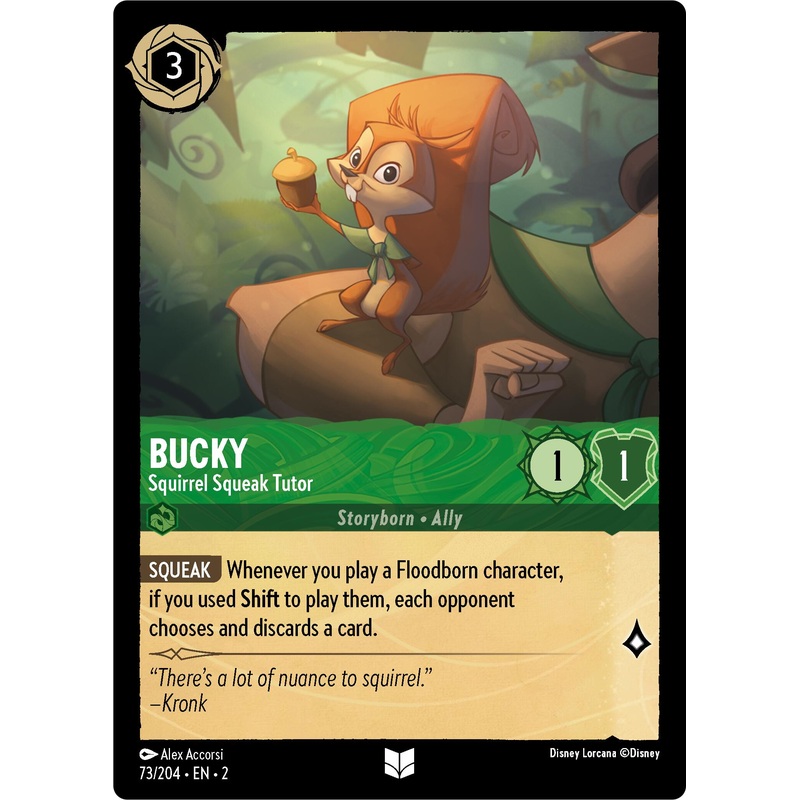 Bucky – Squirrel Squeak Tutor (Errata Version) (73/204) [Rise of the Floodborn]