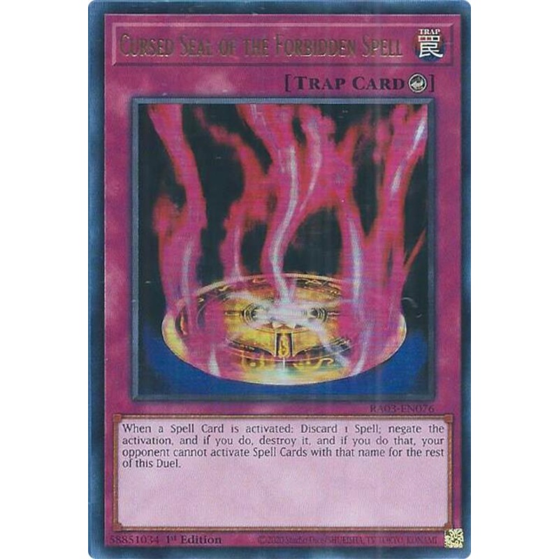 Cursed Seal of the Forbidden Spell (UR) [RA03-EN076] Ultra Rare