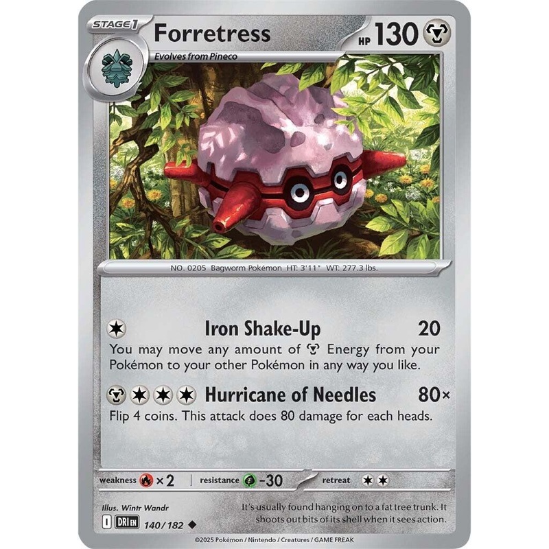 Forretress (140/182) [Scarlet & Violet: Destined Rivals]