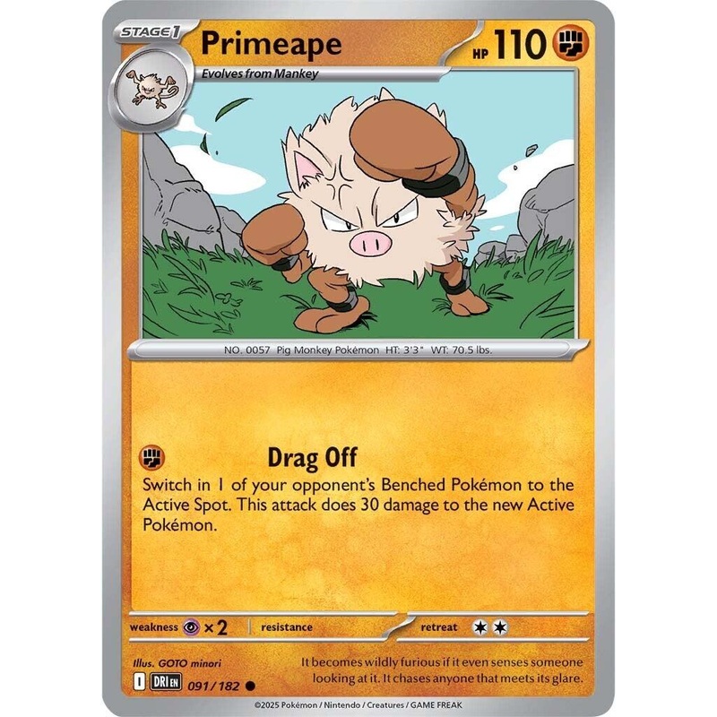 Primeape (091/182) [Scarlet & Violet: Destined Rivals]