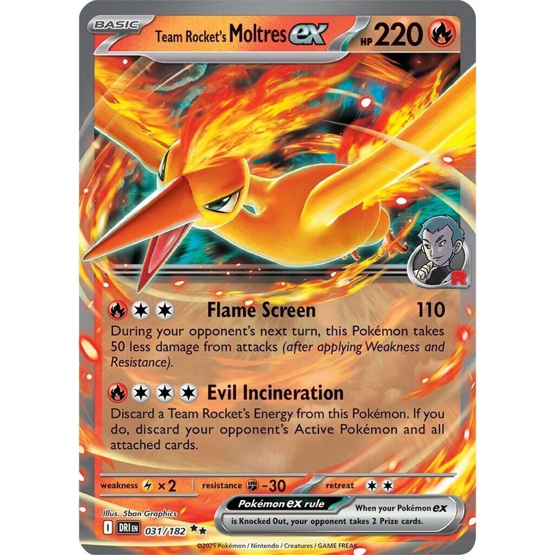Team Rocket’s Moltres ex (031/182) [Scarlet & Violet: Destined Rivals]