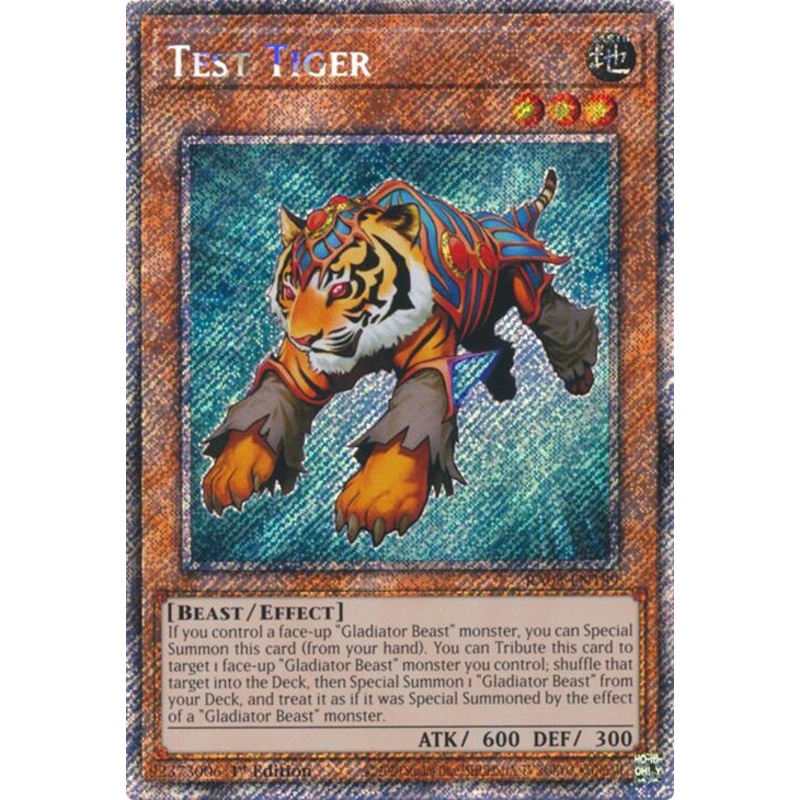Test Tiger (Platinum Secret Rare) [RA03-EN189] Platinum Secret Rare