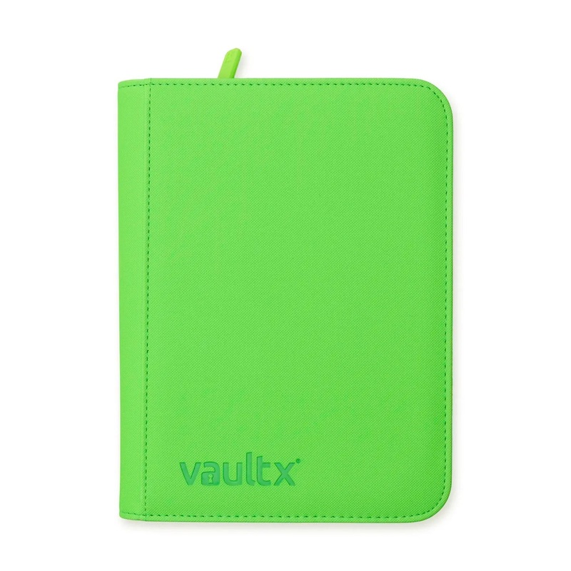 Vault X: 4-Pocket Exo-Tec Zip Binder – Neon Green