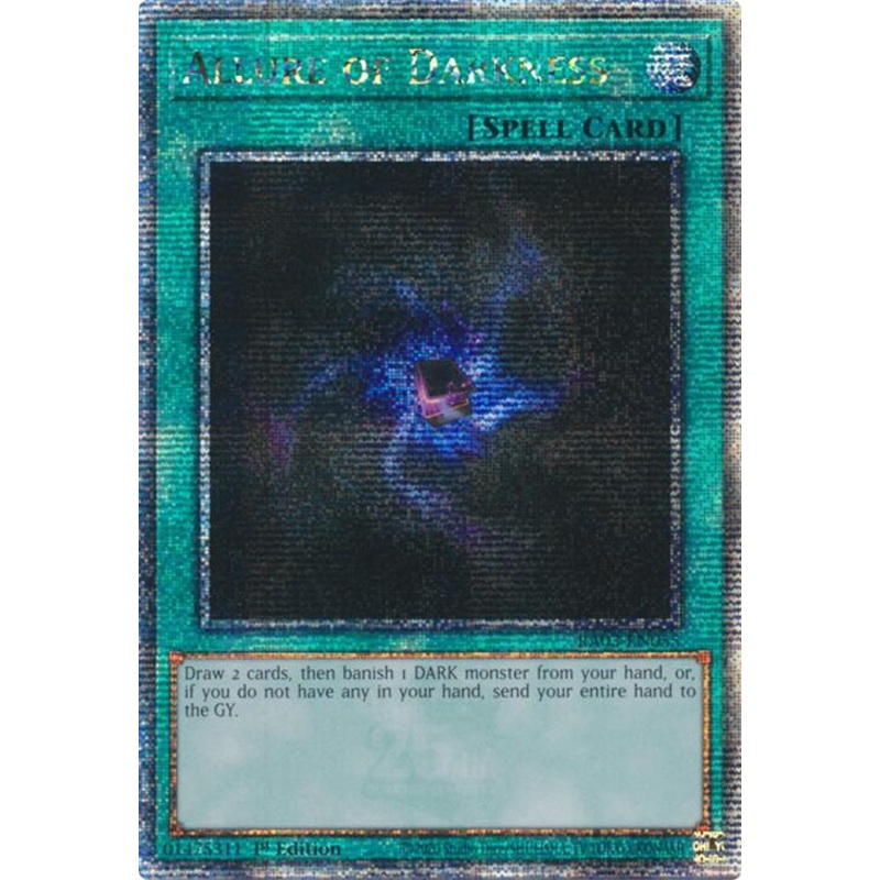 Allure of Darkness (Quarter Century Secret Rare) [RA03-EN055] Quarter Century Secret Rare
