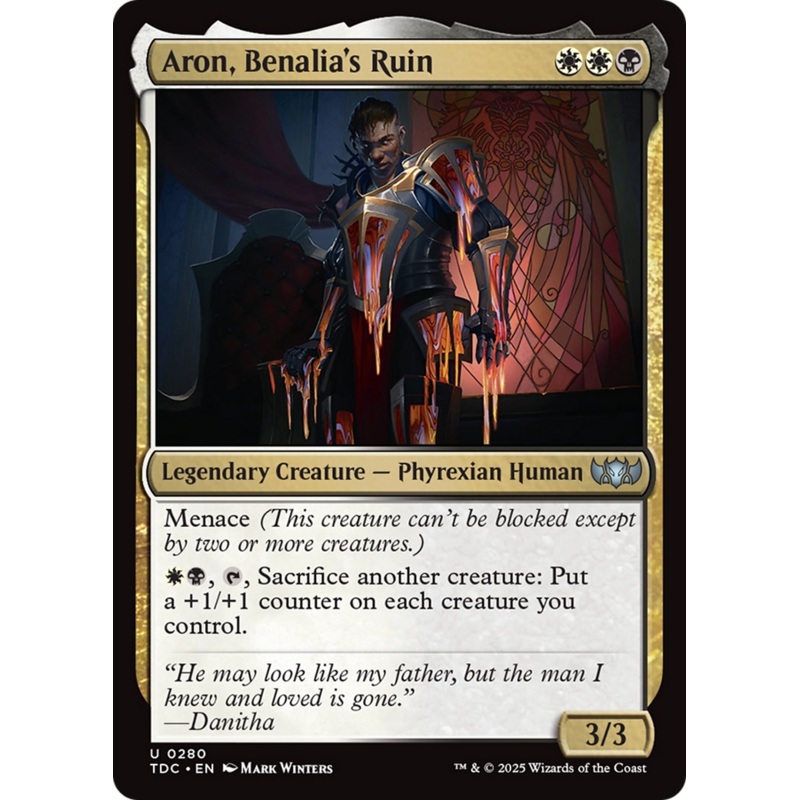 Aron, Benalia’s Ruin [Tarkir: Dragonstorm Commander]