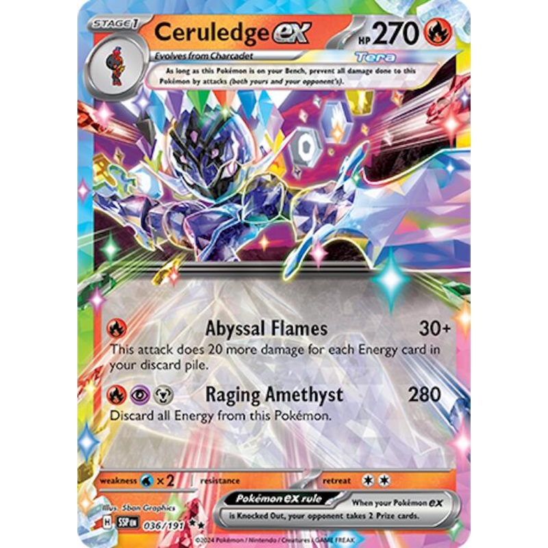 Ceruledge ex (036/191) [Scarlet & Violet: Surging Sparks]