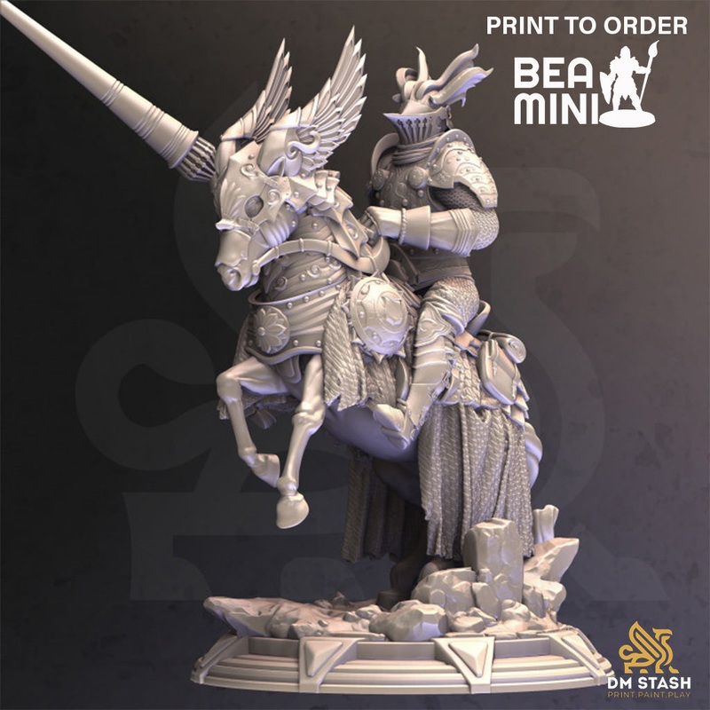 Gothic Knight – Brax Attican | BeaMini Print to Order Miniatures