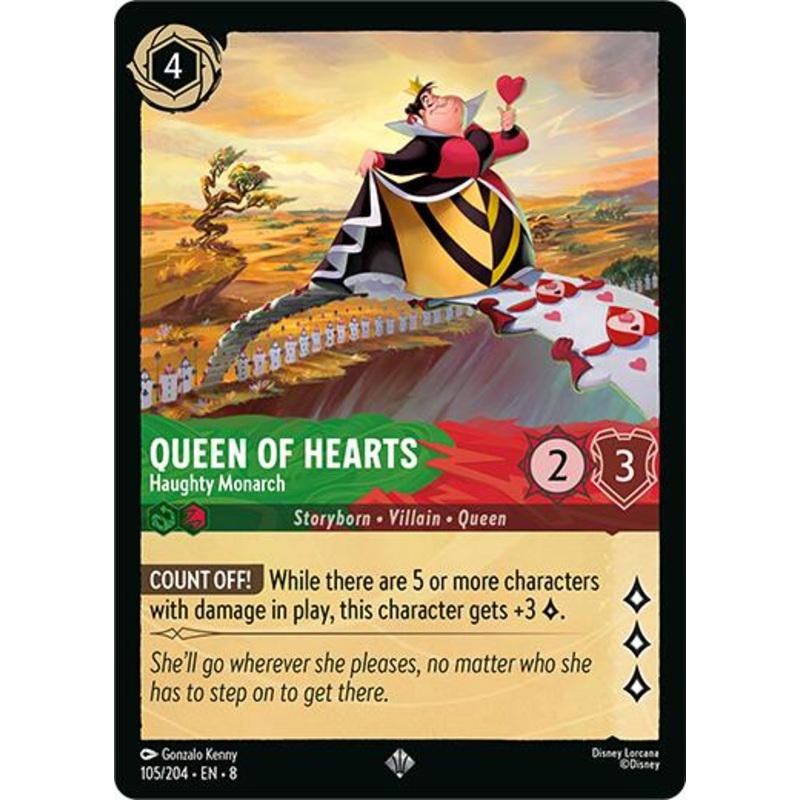 Queen of Hearts – Haughty Monarch (105/204) [Reign of Jafar]