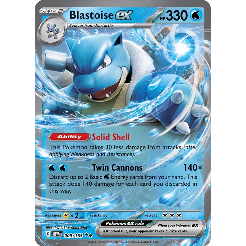 Blastoise ex (009/165) (Jumbo Card) [Scarlet & Violet: Obsidian Flames]