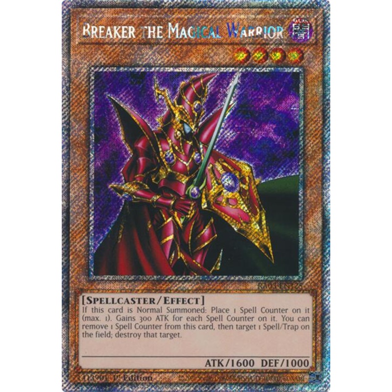 Breaker the Magical Warrior (Platinum Secret Rare) [RA03-EN125] Platinum Secret Rare