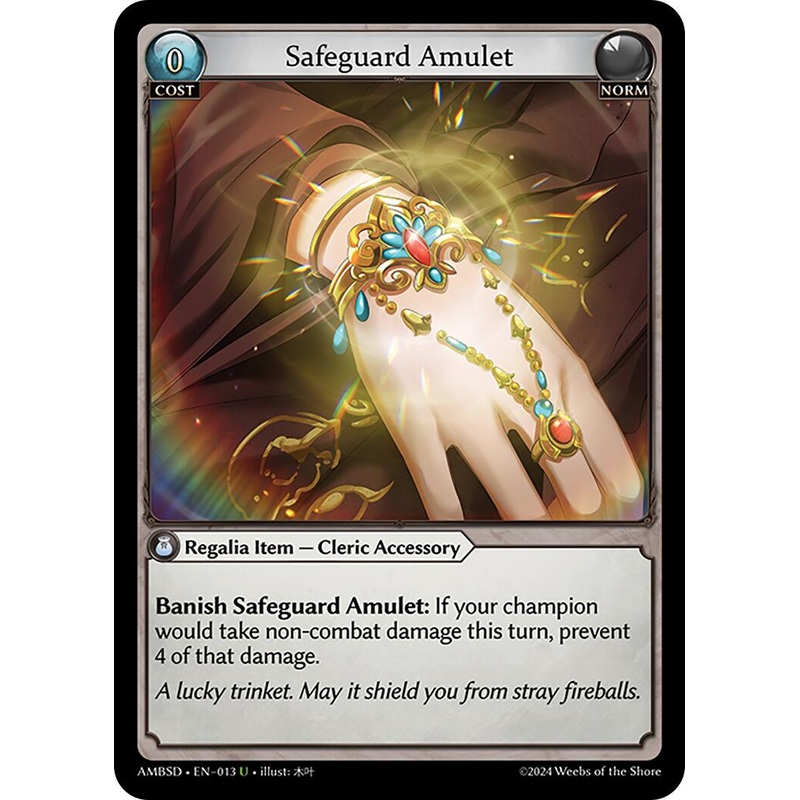 Safeguard Amulet (013) [Mortal Ambition Starter Decks]