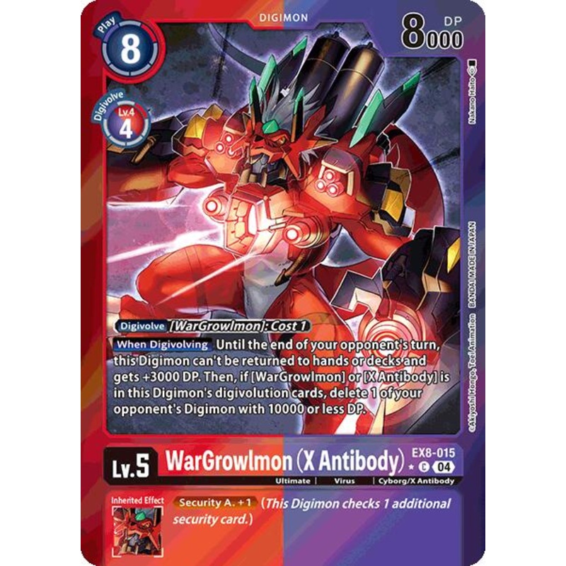 WarGrowlmon [EX8-015] (X Antibody) (Limited Foil) [Chain of Liberation]