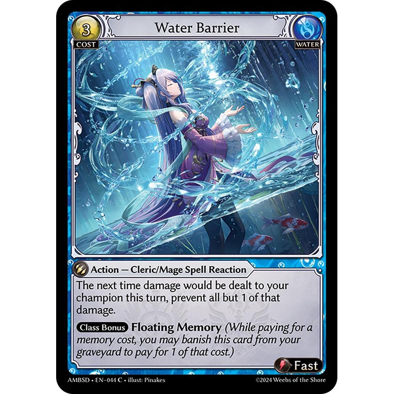 Water Barrier (044) [Mortal Ambition Starter Decks]