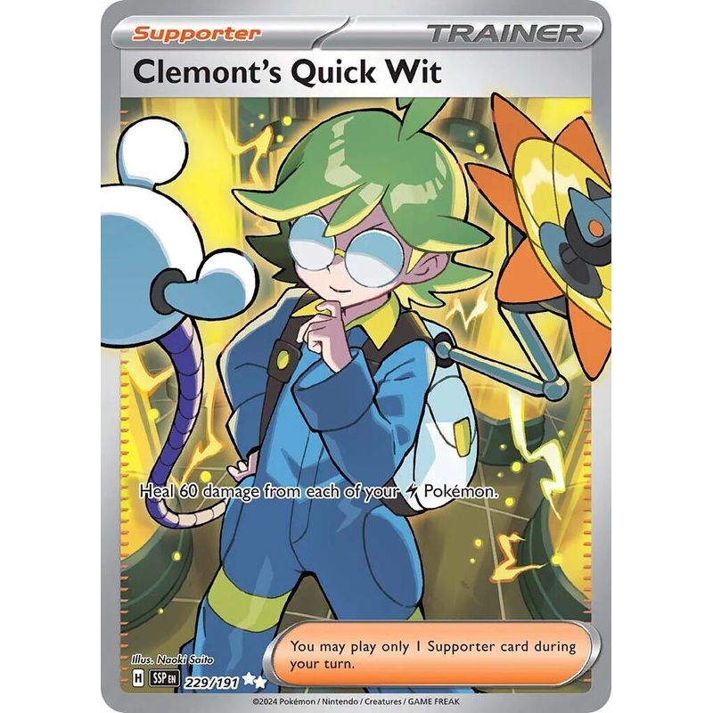 Clemont’s Quick Wit (229/191) [Scarlet & Violet: Surging Sparks]