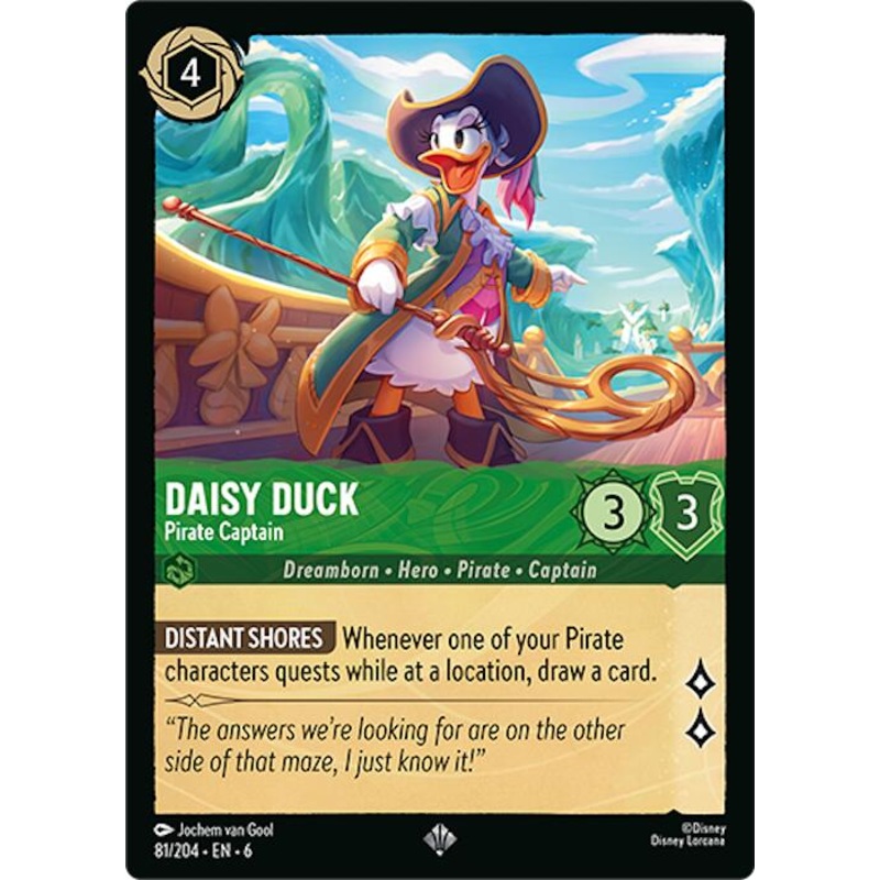 Daisy Duck – Pirate Captain (81/204) [Azurite Sea]