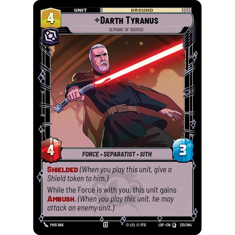 Darth Tyranus – Servant of Sidious (231/264) (231/264) [Legends of the Force]