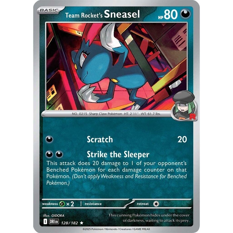 Team Rocket’s Sneasel (128/182) [Scarlet & Violet: Destined Rivals]