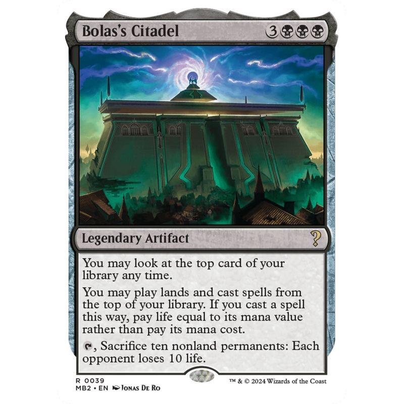 Bolas’s Citadel (White Border) [Mystery Booster 2]