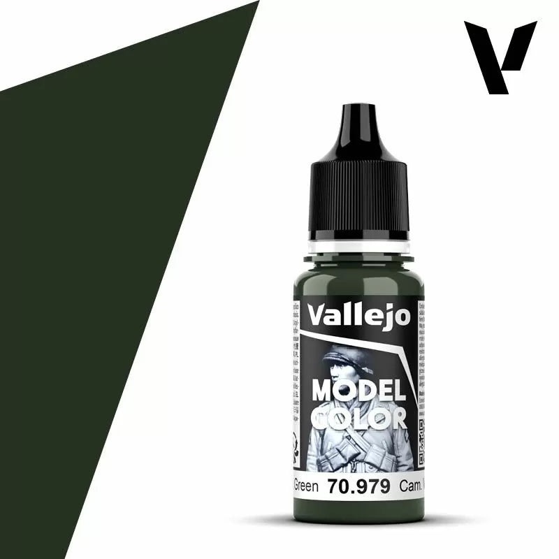 Vallejo Model Colour – Cam. Dark Green (Single Bottle 18ml)