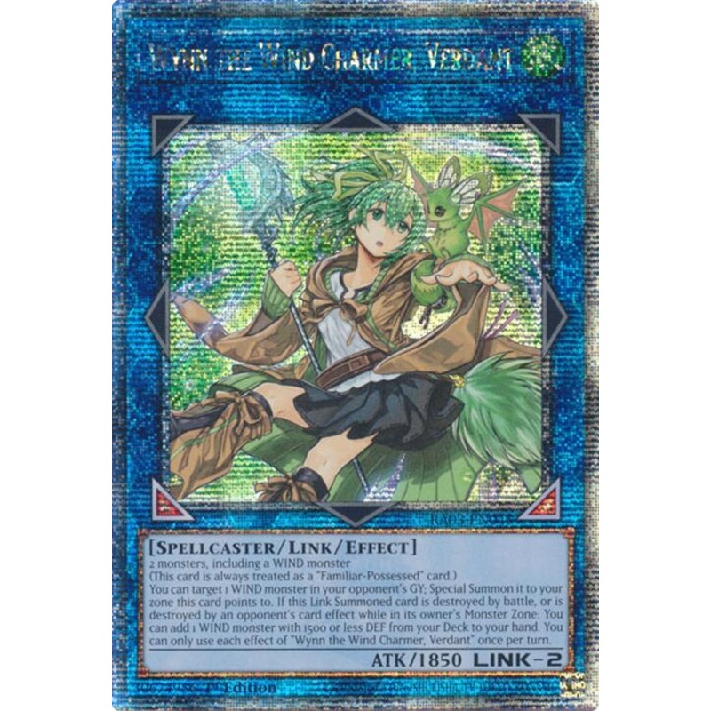 Wynn the Wind Charmer, Verdant (Quarter Century Secret Rare) [RA03-EN045] Quarter Century Secret Rare