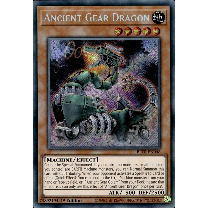 Ancient Gear Dragon [BLTR-EN048] Secret Rare