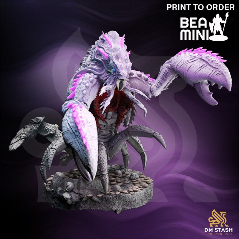 Ardolinth Hardshell – Crustacean Abomination | BeaMini Print to Order Miniatures