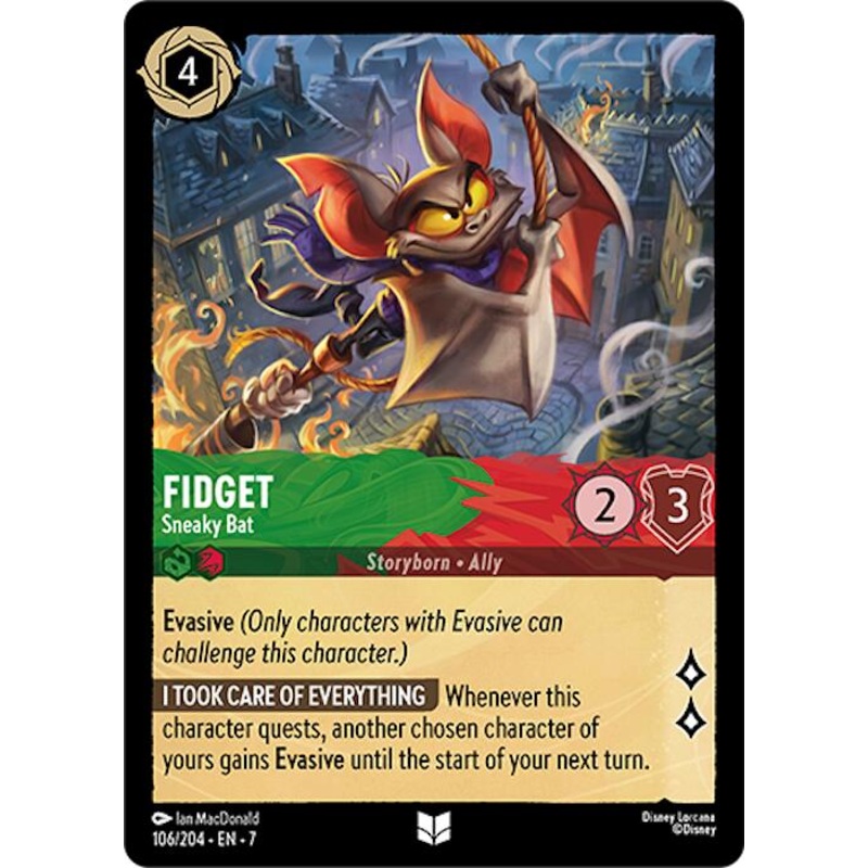 Fidget – Sneaky Bat (106/204) [Archazia’s Island]